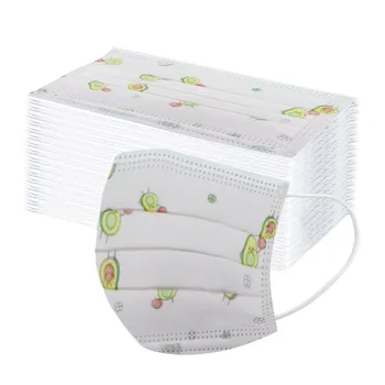 Children's Masks Disposable Face Mask Industrial 3Ply Ear Loop 50PCS Avocado Print Dust-proof Mouth Cover Hot Selling
Children's Masks Disposable Face Mask Industrial 3Ply Ear Loop 50PCS Avocado Print Dust-proof Mouth Cover Hot Selling