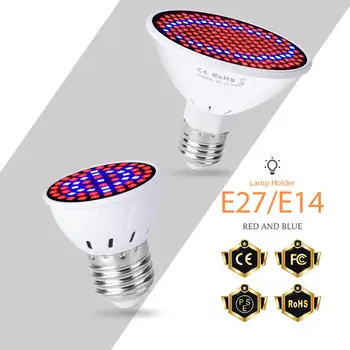LED Grow Light E27 Full Spectrum LED Bulb E14 Plant Light GU10 Grow Lamp MR16 220V Cultivo Indoor 48 60 80 126 200leds Lamp B22
LED Grow Light E27 Full Spectrum LED Bulb E14 Plant Light GU10 Grow Lamp MR16 220V Cultivo Indoor 48 60 80 126 200leds Lamp B22