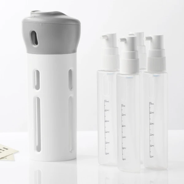 Practical Handy 4-in-1 Lotion Shampoo Gel Travel Dispenser Portable Leakproof Rotatable Bottles Refillable Bottle MSI
Practical Handy 4-in-1 Lotion Shampoo Gel Travel Dispenser Portable Leakproof Rotatable Bottles Refillable Bottle MSI