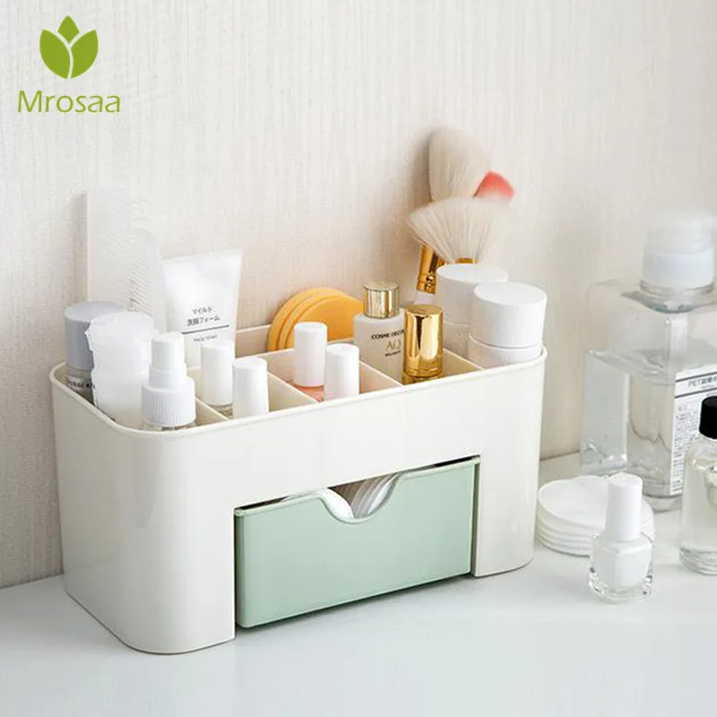Organizer Cosmetic Makeup Organizer Box Jewelry Necklace Nail Polish Earring Holder Plastic Makeup Box with Drawer Home Desktop
Organizer Cosmetic Makeup Organizer Box Jewelry Necklace Nail Polish Earring Holder Plastic Makeup Box with Drawer Home Desktop
