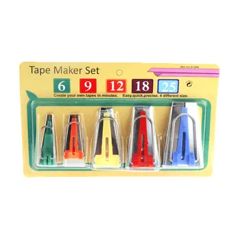 5Pcs/Set Sewing Accessories Bias Tape Makers 4 Size 6mm 12mm 18mm 25mm Bias Binding Tape Maker DIY Patching Tool
5Pcs/Set Sewing Accessories Bias Tape Makers 4 Size 6mm 12mm 18mm 25mm Bias Binding Tape Maker DIY Patching Tool