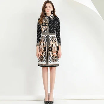 Xiaomoli Fashion retro print age reducing temperament Pleated Dress New in autumn and winter 2020
Xiaomoli Fashion retro print age reducing temperament Pleated Dress New in autumn and winter 2020