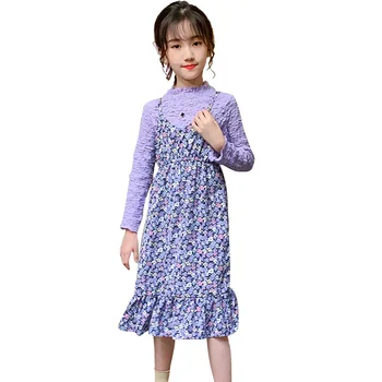 Big Girls Clothing Floral Blouse + Dress Girls Clothing Spring Autumn Clothes Girl Casual Style Costumes For Children
Big Girls Clothing Floral Blouse + Dress Girls Clothing Spring Autumn Clothes Girl Casual Style Costumes For Children