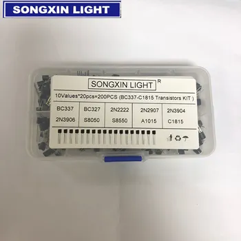 BC337 BC327 2N2222 2N2907 2N3904 2N3906 S8050 S8550 A1015 C1815 Transistor Assortment Kit 10value 200PCS,Transistors Box Pack
BC337 BC327 2N2222 2N2907 2N3904 2N3906 S8050 S8550 A1015 C1815 Transistor Assortment Kit 10value 200PCS,Transistors Box Pack