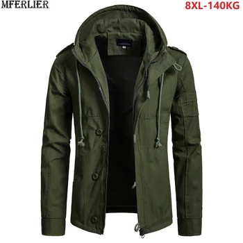 new autumn men military jackets hooded out door cotton jackets plus size big 6XL 7XL 8XL man zipper pockets armygreen coat 54 56
new autumn men military jackets hooded out door cotton jackets plus size big 6XL 7XL 8XL man zipper pockets armygreen coat 54 56