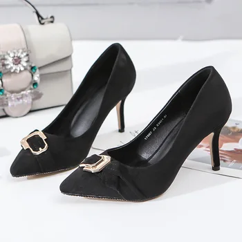 Career Fashion Slip-on Women Basic Pumps Pointed Toe Spring Autumm High Single Shoes Spring Autumm Shallow Ladies Pumps
Career Fashion Slip-on Women Basic Pumps Pointed Toe Spring Autumm High Single Shoes Spring Autumm Shallow Ladies Pumps
