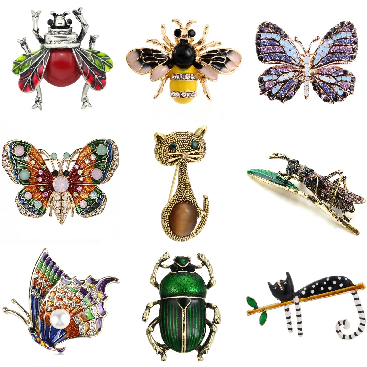 Colorful Fashion Handmade Dog Bee Fish Animal Crystal Rhinestone Brooch Pin For Women Men Costume Jewelry Christmas Gift
Colorful Fashion Handmade Dog Bee Fish Animal Crystal Rhinestone Brooch Pin For Women Men Costume Jewelry Christmas Gift