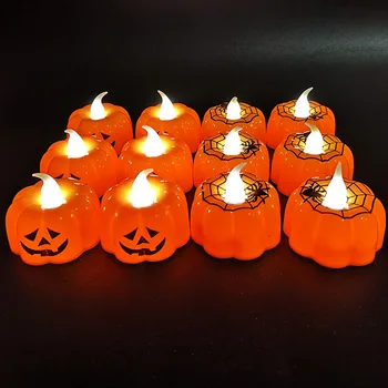 12Pcs Pumpkin LED Light Lantern Halloween Decoration Ornament Flickering Flameless Candle Lamp Festival Party Bar Decor Supplies
12Pcs Pumpkin LED Light Lantern Halloween Decoration Ornament Flickering Flameless Candle Lamp Festival Party Bar Decor Supplies