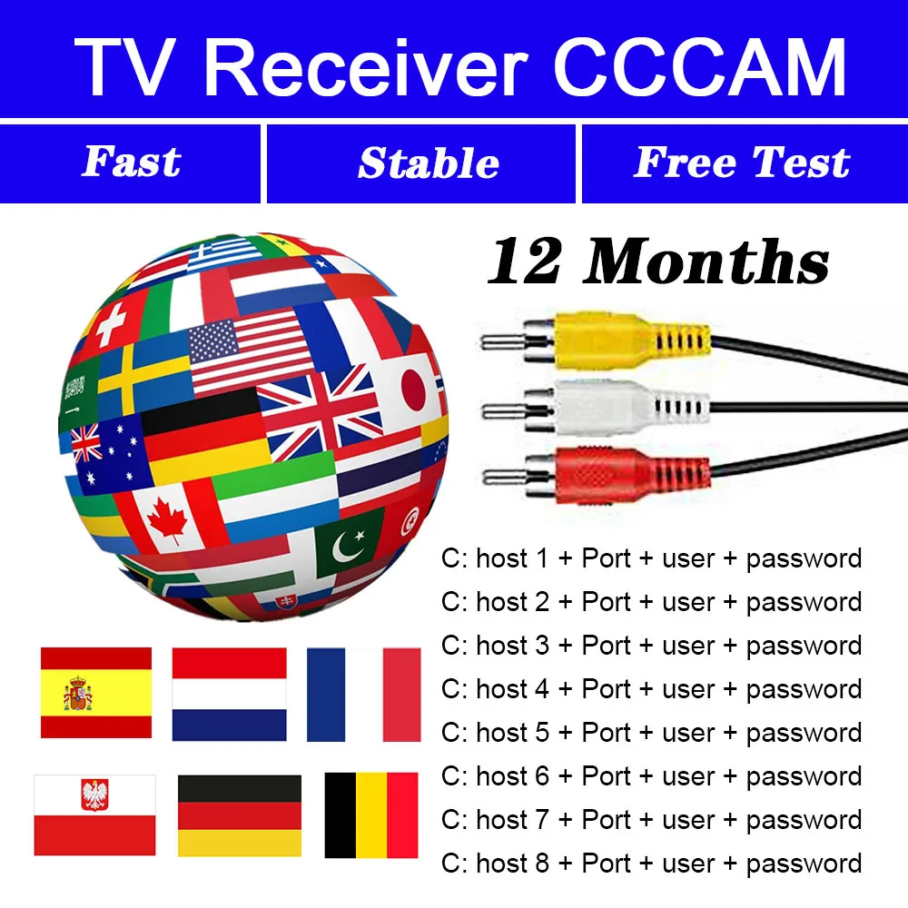 3/5/7/8 Europe Cline Cccam europa Poland 4k free Oscam Cline Germany fast stable server Spain portugal Sweden Hot Receptor
3/5/7/8 Europe Cline Cccam europa Poland 4k free Oscam Cline Germany fast stable server Spain portugal Sweden Hot Receptor
