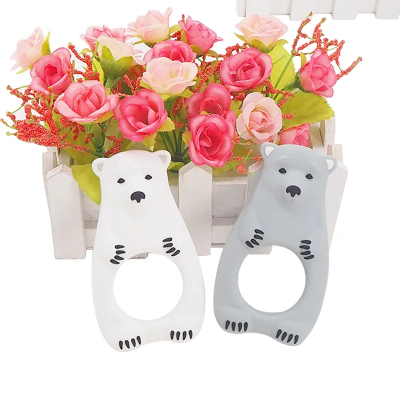 Chenkai 10PCS Silicone Ploar Bear Teether Baby Animal Teether For DIY Baby Nursing Chewing Teether Chain Pendant Necklace Toy
Chenkai 10PCS Silicone Ploar Bear Teether Baby Animal Teether For DIY Baby Nursing Chewing Teether Chain Pendant Necklace Toy