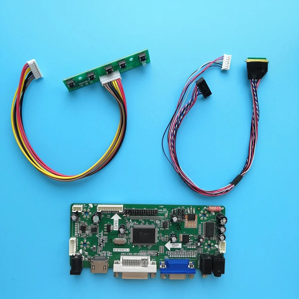 Набор для LP140WH2 TLM2 HDMI DVI M. NT68676 VGA экран 1366X768 панель монитора Плата контроллера 14