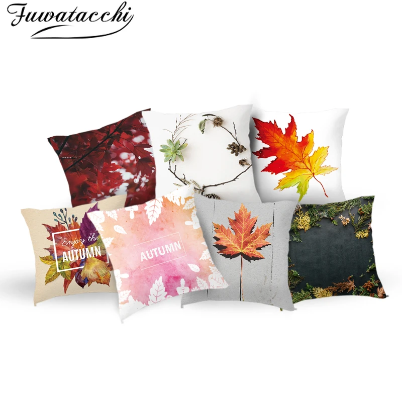 Fuwatacchi Autumn Warm Soft Cushion Covers Maple Leaf Pillow Cover New for Home Decorative Polyester Throw Pillowcases 45*45cm
Fuwatacchi Autumn Warm Soft Cushion Covers Maple Leaf Pillow Cover New for Home Decorative Polyester Throw Pillowcases 45*45cm