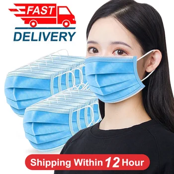 Disposable Dust Face Mask 3 Layer Non-woven Mouth Masks Filter Safety Protection Protective Maske Health Care Earloops In Stock
Disposable Dust Face Mask 3 Layer Non-woven Mouth Masks Filter Safety Protection Protective Maske Health Care Earloops In Stock