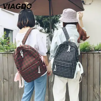 Travel Backpack Female Shoulder Bag Outdoor Sports Teenagers GIRL Plaid Style Canvas Large Capacity
Travel Backpack Female Shoulder Bag Outdoor Sports Teenagers GIRL Plaid Style Canvas Large Capacity