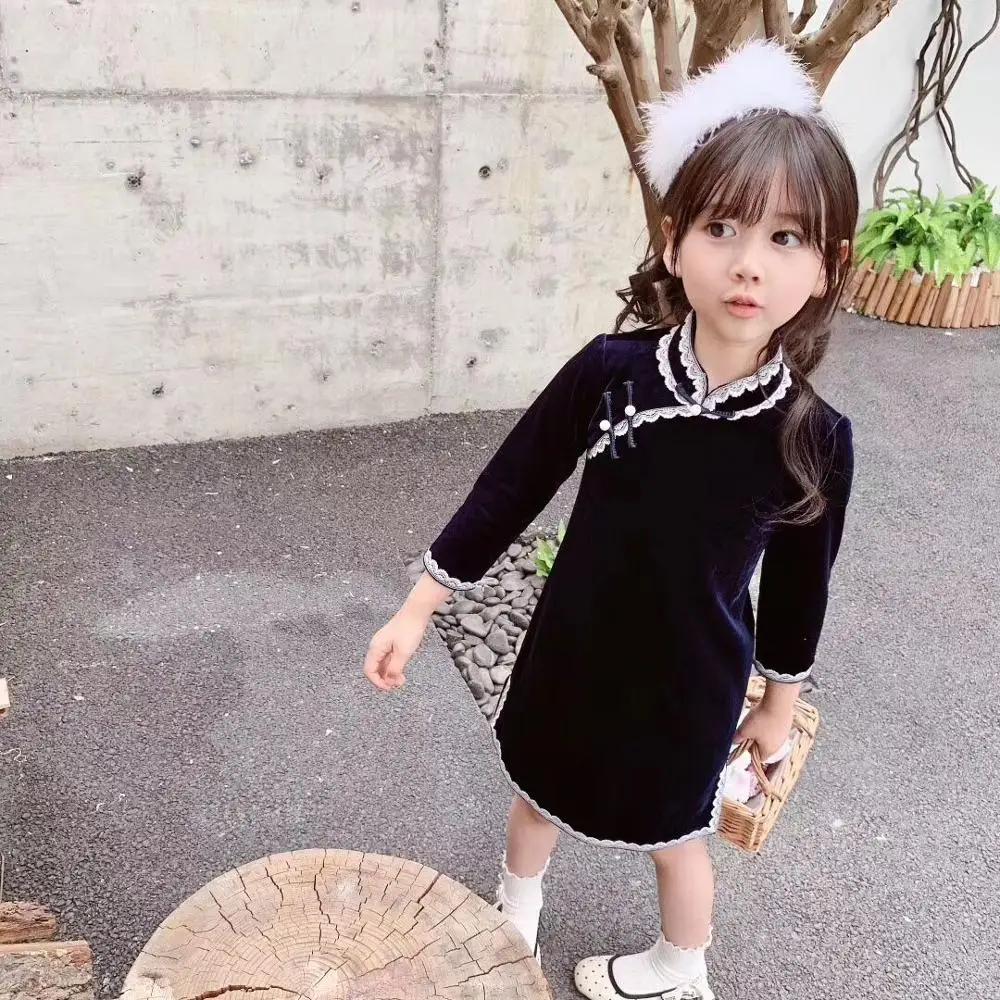 Girl Cheongsam Dress Kids Party Dress Long Sleeve Girl Pageant Dress outwear clothing 2-12Y in end August
Girl Cheongsam Dress Kids Party Dress Long Sleeve Girl Pageant Dress outwear clothing 2-12Y in end August