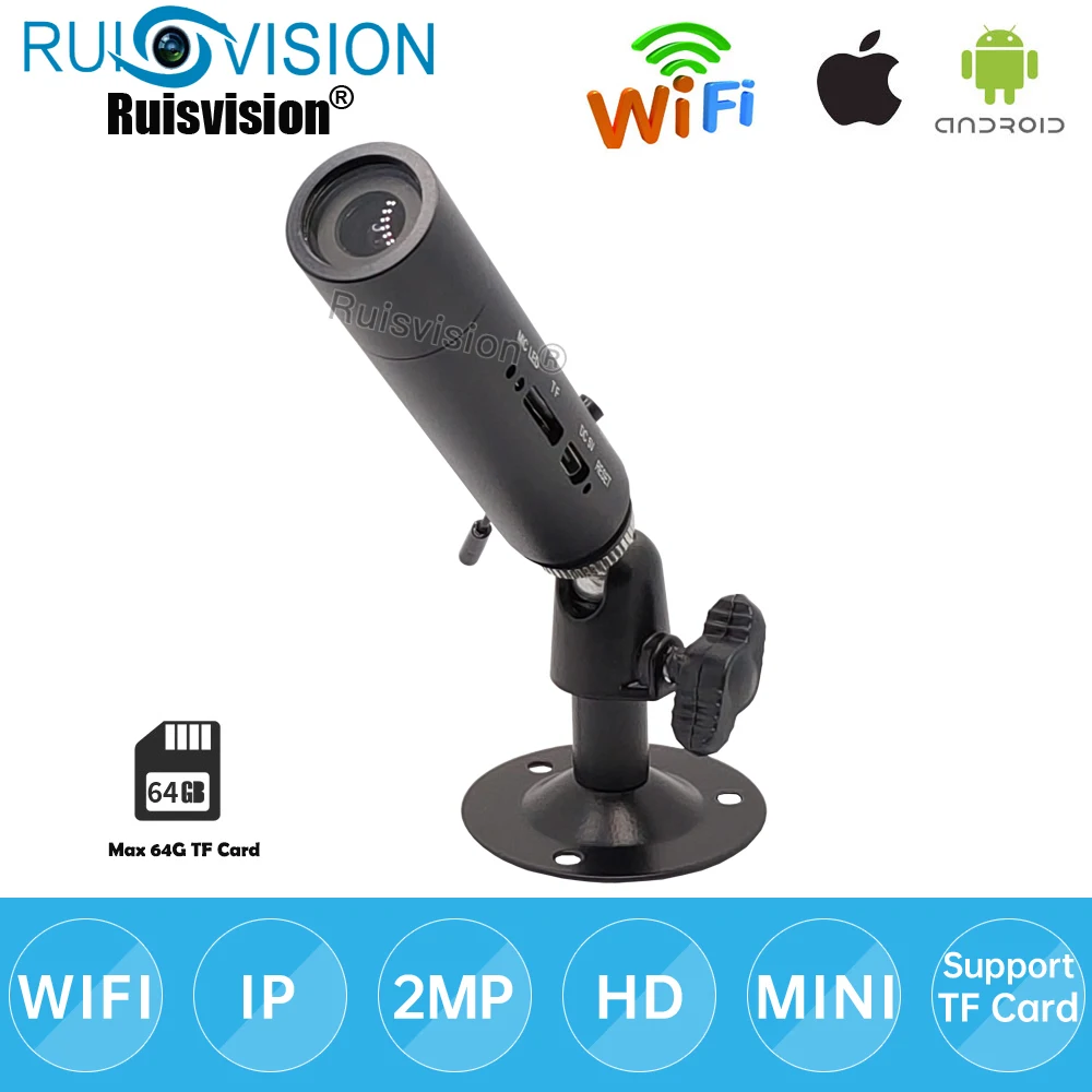ONVIF HD MINI 1080P WIFI IP Camera 2MP Wireless Small Camera Home Security Remote Monitor Phone App IP Camera
ONVIF HD MINI 1080P WIFI IP Camera 2MP Wireless Small Camera Home Security Remote Monitor Phone App IP Camera