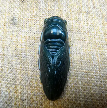 Chinese Handwork Nephrite Pendant Cicada Lucky Charms Necklace Pendant Animal Statue Small Gift 
Chinese Handwork Nephrite Pendant Cicada Lucky Charms Necklace Pendant Animal Statue Small Gift