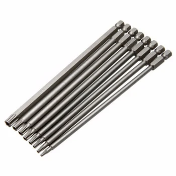 8pcs Metal Alloy Torx Head Screwdriver Bits T8 T40 150mm Screw Driver Bit Household Working Hand Tool Parts
8pcs Metal Alloy Torx Head Screwdriver Bits T8 T40 150mm Screw Driver Bit Household Working Hand Tool Parts
