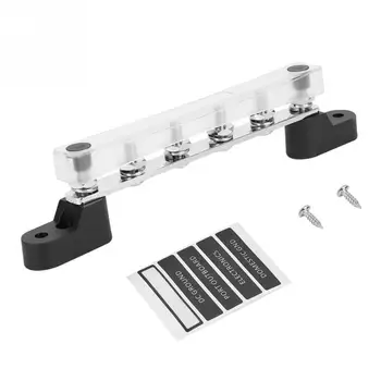 6 Studs Bus Bar Electric Terminal Junction Block 100 Amp 12~48 V Electric Junction Block Buss Bar Terminal Car Accessories New
6 Studs Bus Bar Electric Terminal Junction Block 100 Amp 12~48 V Electric Junction Block Buss Bar Terminal Car Accessories New