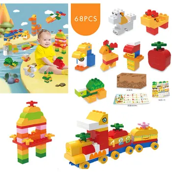 DIY 68 pcs Building blocks Accessories Educational toys bricks compatible with duploed Christmas Gifts toys for kids
DIY 68 pcs Building blocks Accessories Educational toys bricks compatible with duploed Christmas Gifts toys for kids