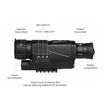 5X40 Digital Infrared Night-Vision Goggle Scope For Hunting Telescope Long Range With Camera Shoot Photo Recording Video(Us Plug
5X40 Digital Infrared Night-Vision Goggle Scope For Hunting Telescope Long Range With Camera Shoot Photo Recording Video(Us Plug