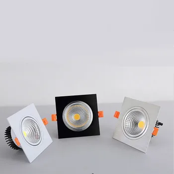 1xFree shipping LED square COB Downlight Dimmable AC85-240V 7W 9W 12W Recessed Led ceiling lamp Spot light Bulbs Indoor Lighting
1xFree shipping LED square COB Downlight Dimmable AC85-240V 7W 9W 12W Recessed Led ceiling lamp Spot light Bulbs Indoor Lighting