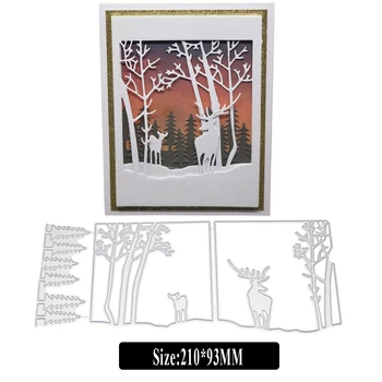 Small Deer Cutting Dies for Card Making, URYKE Die Cuts Stencil Metal Pattern Template for DIY Embossing Scrapbooking New 2019