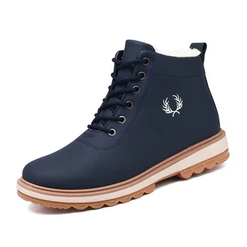Men's Martin Boots Плюс бархатная мужская хлопковая обувь Blue High Help Plus Velvet Outdoor SportsShoes Winter WarmCotton Shoes
Men's Martin Boots Плюс бархатная мужская хлопковая обувь Blue High Help Plus Velvet Outdoor SportsShoes Winter WarmCotton Shoes