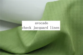 free ship linen ,avocado color check jacquard linen fabric skin friendly price for per meter
free ship linen ,avocado color check jacquard linen fabric skin friendly price for per meter