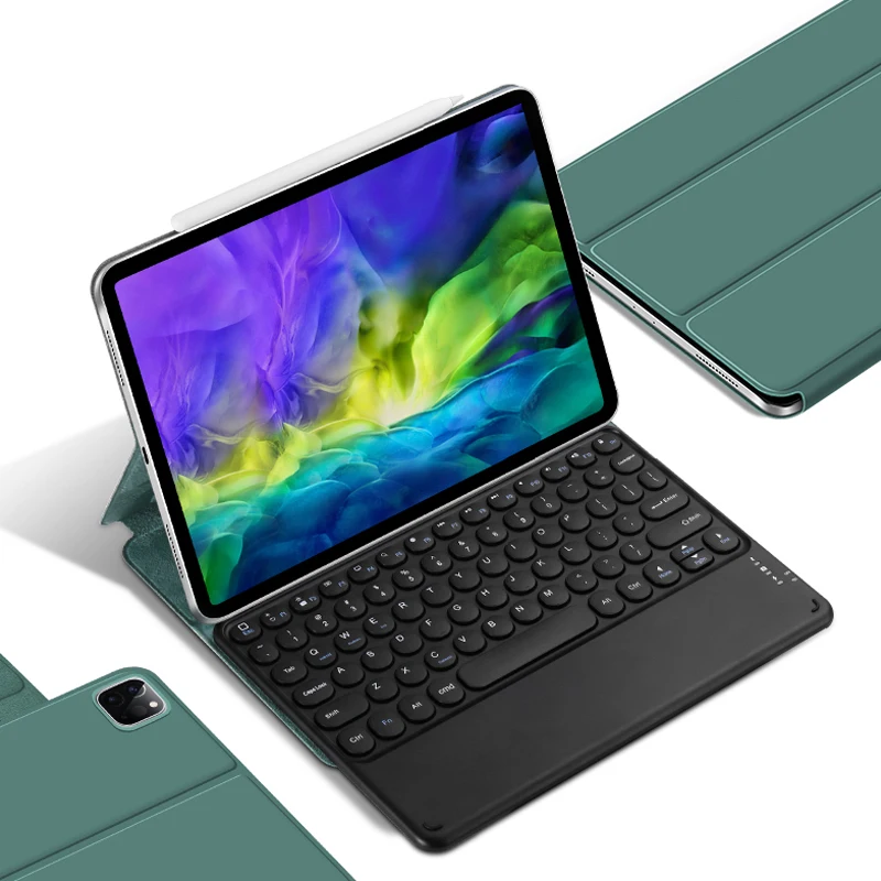 Bluetooth Keyboard Wireless for iPad pro 12.9 " 11", Detachable Design Case with Touchpad Round Key and 7 Colors Backlit
Bluetooth Keyboard Wireless for iPad pro 12.9 " 11", Detachable Design Case with Touchpad Round Key and 7 Colors Backlit