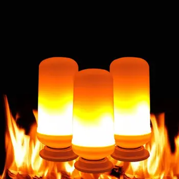 E27 AC 85-265V LED Flame Lamp Flickering Fire Simulation Light Gravity Sensor Decor 4Lighting Modes Q0KF
E27 AC 85-265V LED Flame Lamp Flickering Fire Simulation Light Gravity Sensor Decor 4Lighting Modes Q0KF