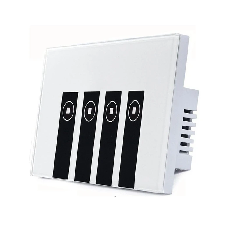 Smart Light Switch, 4 Switches Touch In-wall Wireless Plate Switch Compatible with Amazon Alexa, Remote Control Your Fixtures Fr
Smart Light Switch, 4 Switches Touch In-wall Wireless Plate Switch Compatible with Amazon Alexa, Remote Control Your Fixtures Fr