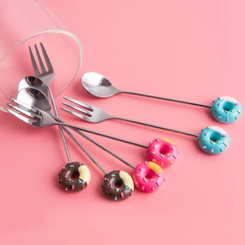 Fruit Fork Ins Nordic Stainless Steel Short Handle Cartoon Cute Baby Child Baby Small Number Mini Coffee Spoon cutlery set 
Fruit Fork Ins Nordic Stainless Steel Short Handle Cartoon Cute Baby Child Baby Small Number Mini Coffee Spoon cutlery set