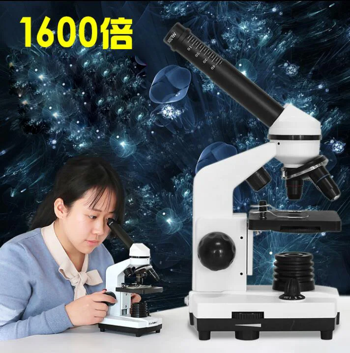 Professional Biological Microscope Compound Monocular Student Microscope LED School Laboratory with Smartphone Adapter 40X-1600X
Professional Biological Microscope Compound Monocular Student Microscope LED School Laboratory with Smartphone Adapter 40X-1600X