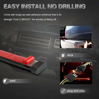 48-Inch 372LED Truck Tail Tailgate Light Bar 3Row Reverse Brake Turn Signal Lamp New And High Quality
48-Inch 372LED Truck Tail Tailgate Light Bar 3Row Reverse Brake Turn Signal Lamp New And High Quality