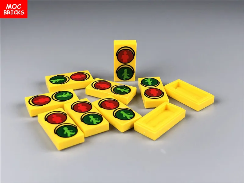 10pcs/lot Tile 1 x 2 with Traffic Light figure Green Walk and Red Don't Walk Pattern 3069bpb415 Building blocks Toys kids gift
10pcs/lot Tile 1 x 2 with Traffic Light figure Green Walk and Red Don't Walk Pattern 3069bpb415 Building blocks Toys kids gift