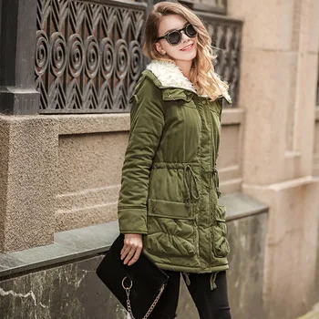 NORMOV Autumn Winter Women Parkas Solid Long Sleeve Pockets Sashes Zippers Cotton Coats Casual Thick Parkas Plus Size
NORMOV Autumn Winter Women Parkas Solid Long Sleeve Pockets Sashes Zippers Cotton Coats Casual Thick Parkas Plus Size