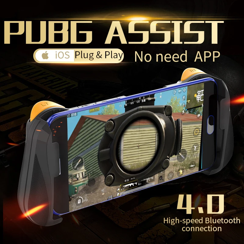 Bluetooth Gamepad Mobile Joypad Android Joystick Wireless PUBG Mobile Triggers Wireless Joypad for smart phone
Bluetooth Gamepad Mobile Joypad Android Joystick Wireless PUBG Mobile Triggers Wireless Joypad for smart phone