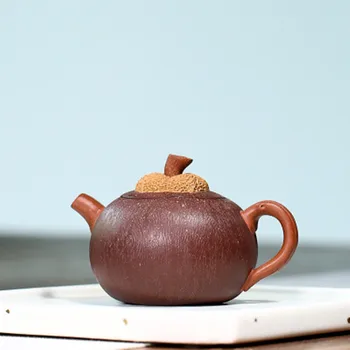 High-end Yixing Raw Ore Purple Mud Zisha Teapot Famous Handmade Mangosteen Small Teakettle Bionic Device Home Gift Tea Set 
High-end Yixing Raw Ore Purple Mud Zisha Teapot Famous Handmade Mangosteen Small Teakettle Bionic Device Home Gift Tea Set