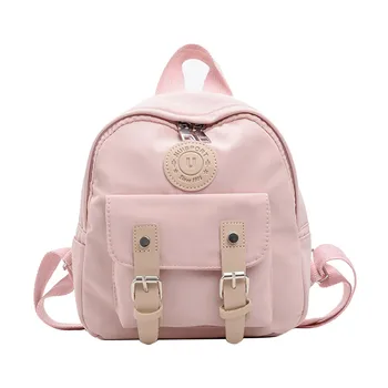 

Backpack Women Bookbag Solid Color Women Satchel School Bag For Teenage Girl Children Rucksack Travel Knapsack Mini Mochila #T1G