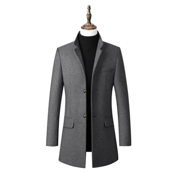 Nice New Men Wool Blends Suit Design Wool Coat Casual Winter Thick Warm Trench Coat Windbreaker Jackets Coat Vogue 
Nice New Men Wool Blends Suit Design Wool Coat Casual Winter Thick Warm Trench Coat Windbreaker Jackets Coat Vogue