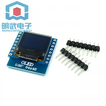 0.66 inch OLED display module LCD module IIC/I2C interface FOR D1 WEMOS MINI ESP32 OLED 0.66" 64*48
0.66 inch OLED display module LCD module IIC/I2C interface FOR D1 WEMOS MINI ESP32 OLED 0.66" 64*48