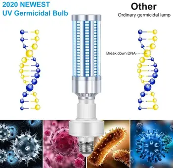 E27 UV Germicidal Lamp Ultraviolet UVC Light Disinfection Bulb Sterilization LED Lights with Remote Control
E27 UV Germicidal Lamp Ultraviolet UVC Light Disinfection Bulb Sterilization LED Lights with Remote Control