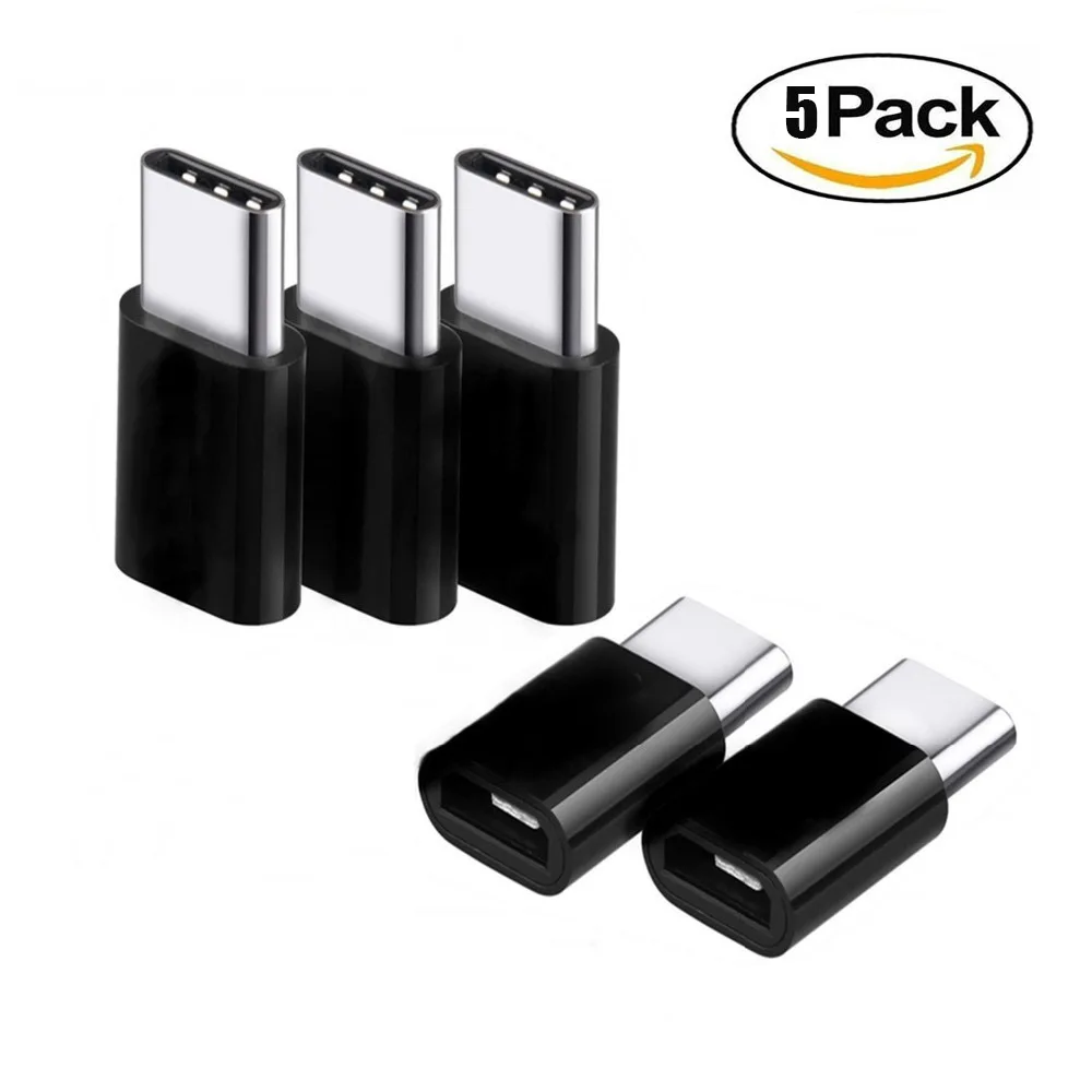5PCS/LOT Type C to Micro USB Adapter Data Charging Connector Converter Type C 3.1 for Samsung S9 Plus Macbook SONY HTC HUAWEI
5PCS/LOT Type C to Micro USB Adapter Data Charging Connector Converter Type C 3.1 for Samsung S9 Plus Macbook SONY HTC HUAWEI