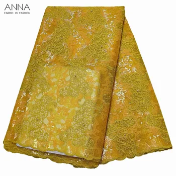 Latest yellow lace fabric latest nigerian sequin 2019 high quality laces organza fabrics embroidered 5 yards/pcs for party dress
Latest yellow lace fabric latest nigerian sequin 2019 high quality laces organza fabrics embroidered 5 yards/pcs for party dress