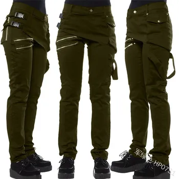 2020 Best-Selling Solid Color Riveting Nail Leggings Snap Fastener Side Release Buckle Slanting Zip Pocket Casual Pants
2020 Best-Selling Solid Color Riveting Nail Leggings Snap Fastener Side Release Buckle Slanting Zip Pocket Casual Pants