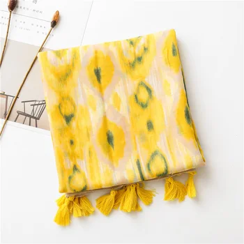 2020 Fashion boho long tassels yellow Blooming hijab scarf Autumn winter bohemian Warm Wrap Pashmina Sjaal Muslim Hijab Snood 
2020 Fashion boho long tassels yellow Blooming hijab scarf Autumn winter bohemian Warm Wrap Pashmina Sjaal Muslim Hijab Snood