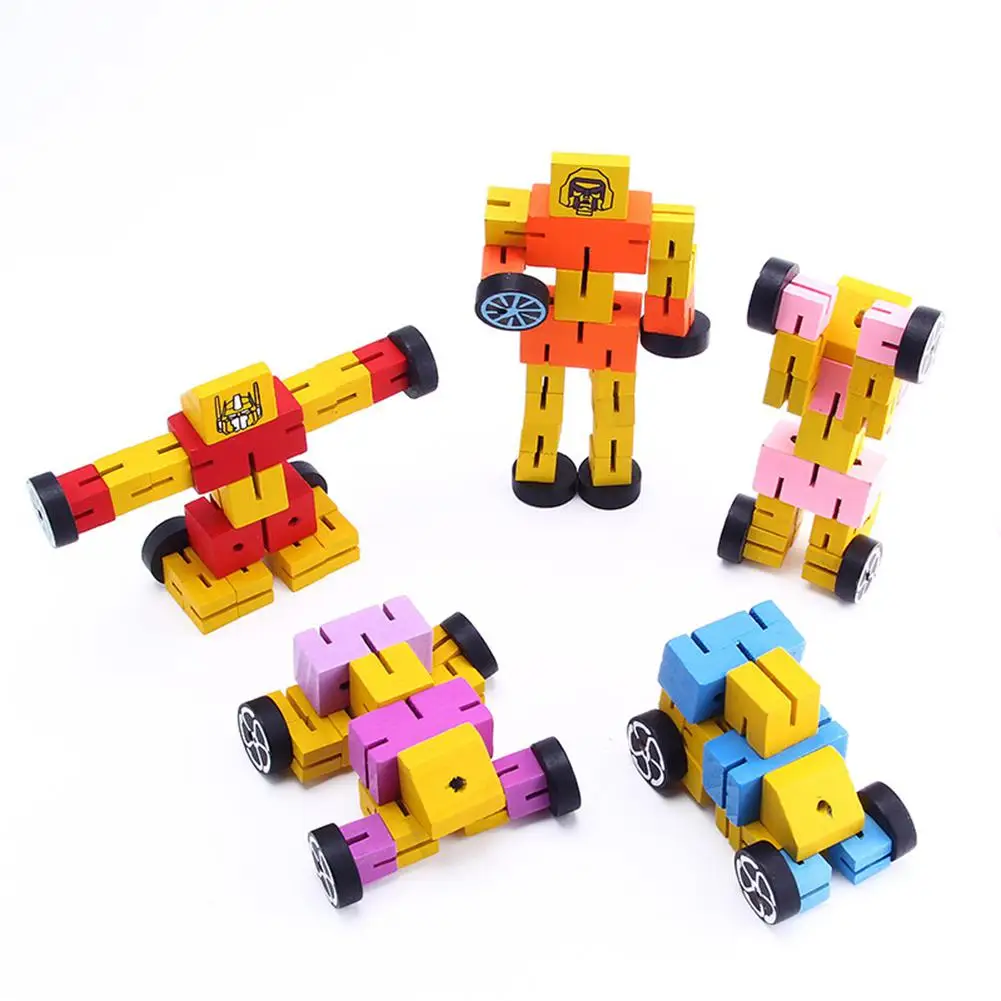 Children Puzzle Toys Multi Function Wooden Autobot Hand To Play Model Toy Deformation Robot Building Block Hot Sale
Children Puzzle Toys Multi Function Wooden Autobot Hand To Play Model Toy Deformation Robot Building Block Hot Sale