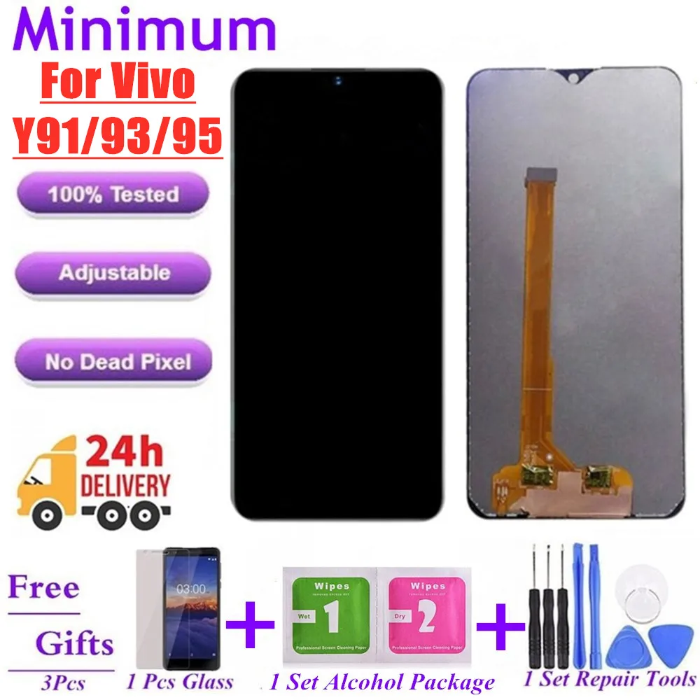 6.2" For Vivo Y91 Y91i Y91c / Y93 1815 / Y95 1807 LCD Display Touch Screen Digitizer Assembly Replacement Parts + Gifts
6.2" For Vivo Y91 Y91i Y91c / Y93 1815 / Y95 1807 LCD Display Touch Screen Digitizer Assembly Replacement Parts + Gifts