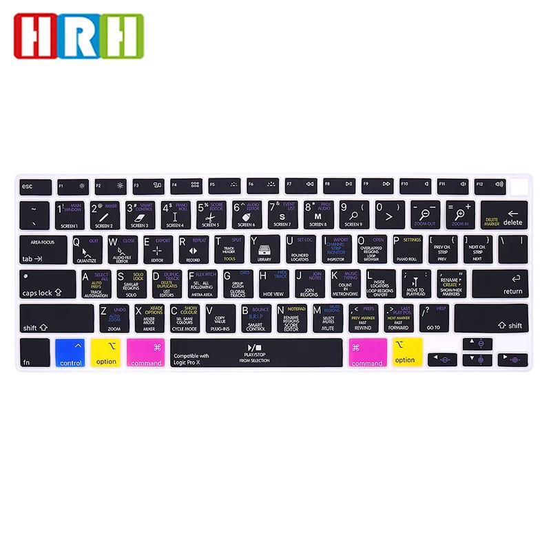 HRH Logic Pro X Shortcut Hotkey Keyboard Cover Skin For MacBook 2020 New 13.3 Air A2179 US Keyboard Protective Film
HRH Logic Pro X Shortcut Hotkey Keyboard Cover Skin For MacBook 2020 New 13.3 Air A2179 US Keyboard Protective Film